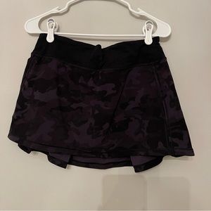 Lululemon Pace Rival Mid-Rise Skirt Heritage 365 Camo Deep Coal Multi